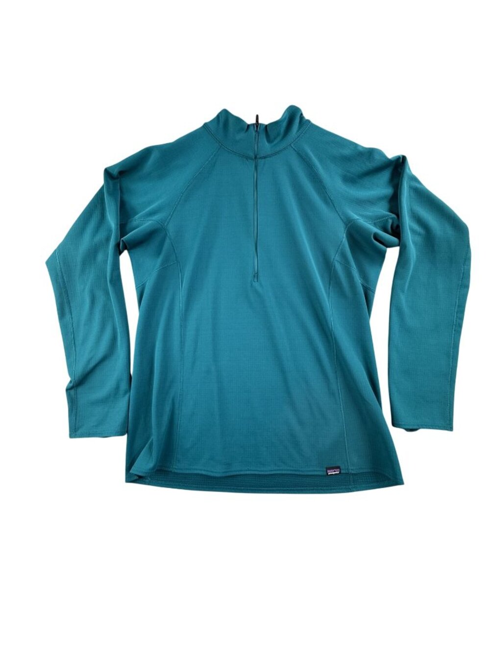 Patagonia Pullover Mens Medium Blue Capilene Midweight 1/4 Zip 44456 Base Layer